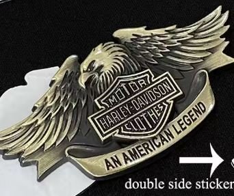 harley davidson eagle metal sctiker (golden &black) prism guard (6.5x 3.5 ) harley davidson eagle metal sctiker (golden &black) prism guard (6.5x 3.5 )