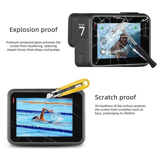 go pro hero 7 (black) / hero 5/ hero 6/hero 7/hero 8 screen protector prism guard go pro hero 7 (black) / hero 5/ hero 6/hero 7/hero 8 screen protector prism guard
