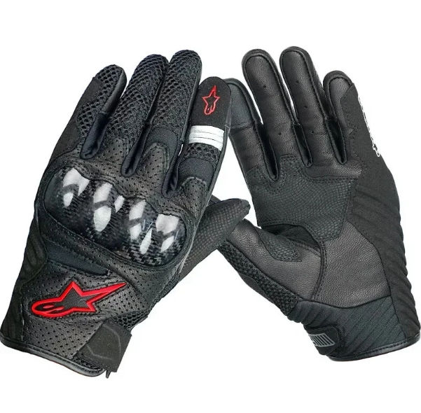 alpinestars smx 1 air v2 motorcycle riding glove prism guard (red& black) alpinestars smx 1 air v2 motorcycle riding glove prism guard (red& black)