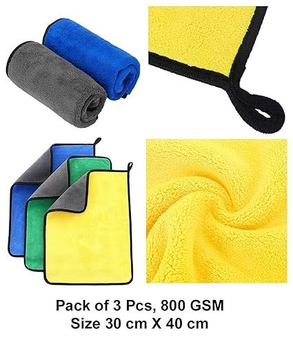 extra thick plush 500 gsm lint free towel(40cm x60 cm),microfiber for car cleaning towel prism guard (pack of 2) extra thick plush 500 gsm lint free towel(40cm x60 cm),microfiber for car cleaning towel prism guard (pack of 2)