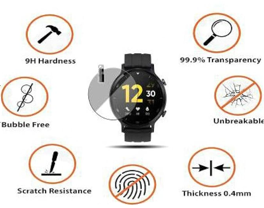 realme (s) smartwatch screen protector prism guard (transparent, pack of 1) realme (s) smartwatch screen protector prism guard (transparent, pack of 1)
