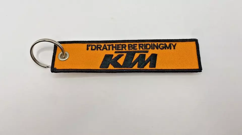 ktm fabric embroidery keyring motorbike key chain by prism guard ktm fabric embroidery keyring motorbike key chain by prism guard