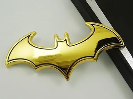 batman 3d logo metal sticker prism guard fiexes to car,motorcycle,laptop any smooth surface (10.5x 4cm) golden batman 3d logo metal sticker prism guard fiexes to car,motorcycle,laptop any smooth surface (10.5x 4cm) golden