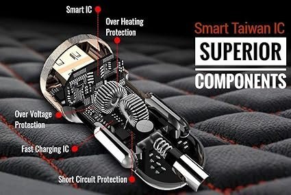 fast car charger for all car , adapter socket dual usb port kit | rapid quick metal mobile car charger with micro usb fast charging cable (3.1 amp, dc4, multi) fast car charger for all car , adapter socket dual usb port kit | rapid quick metal mobile car charger with micro usb fast charging cable (3.1 amp, dc4, multi)