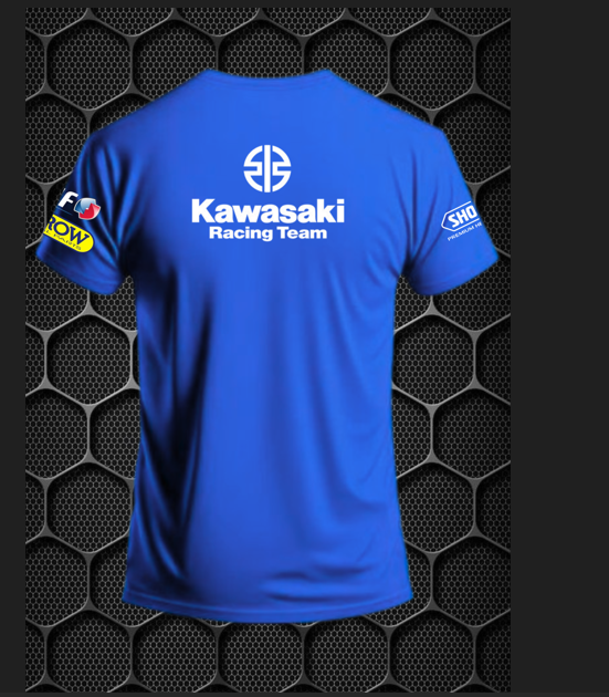 kawasaki ninja with monster energy logo riding men’s short sleeve blue t shirt prism guard(l,xl) kawasaki ninja with monster energy logo riding men’s short sleeve blue t shirt prism guard(l,xl)